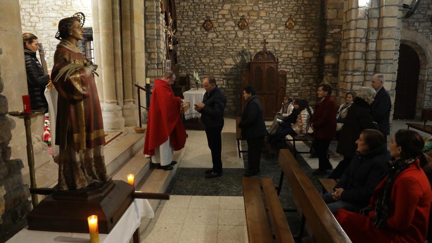 Caldones celebra San Vicente con una misa, pero sin su procesión