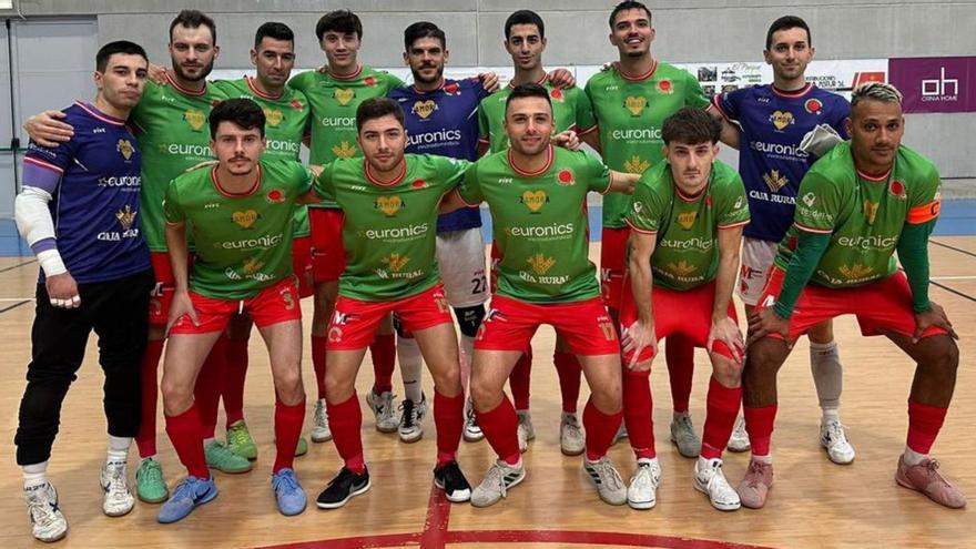 La plantilla del InterSala Euronics en un encuentro anterior.