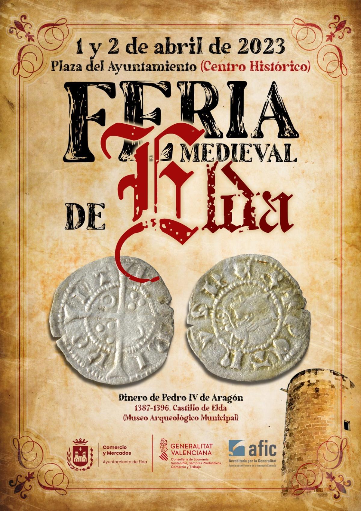 Cartel Feria Medieval, Elda.