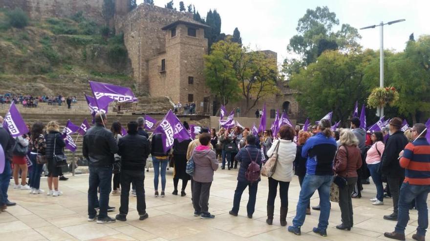 El acto de ayer de CCOO.