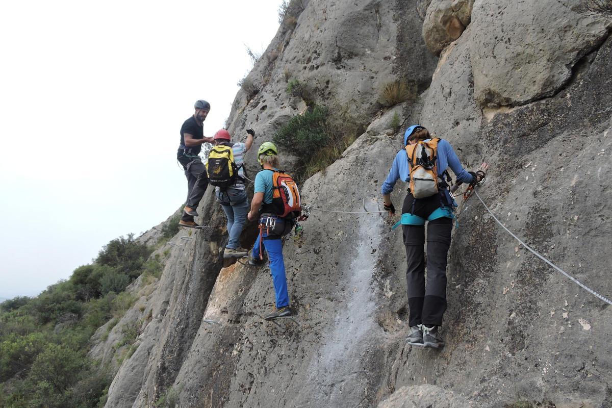 Una de las vías ferrata de Elda.