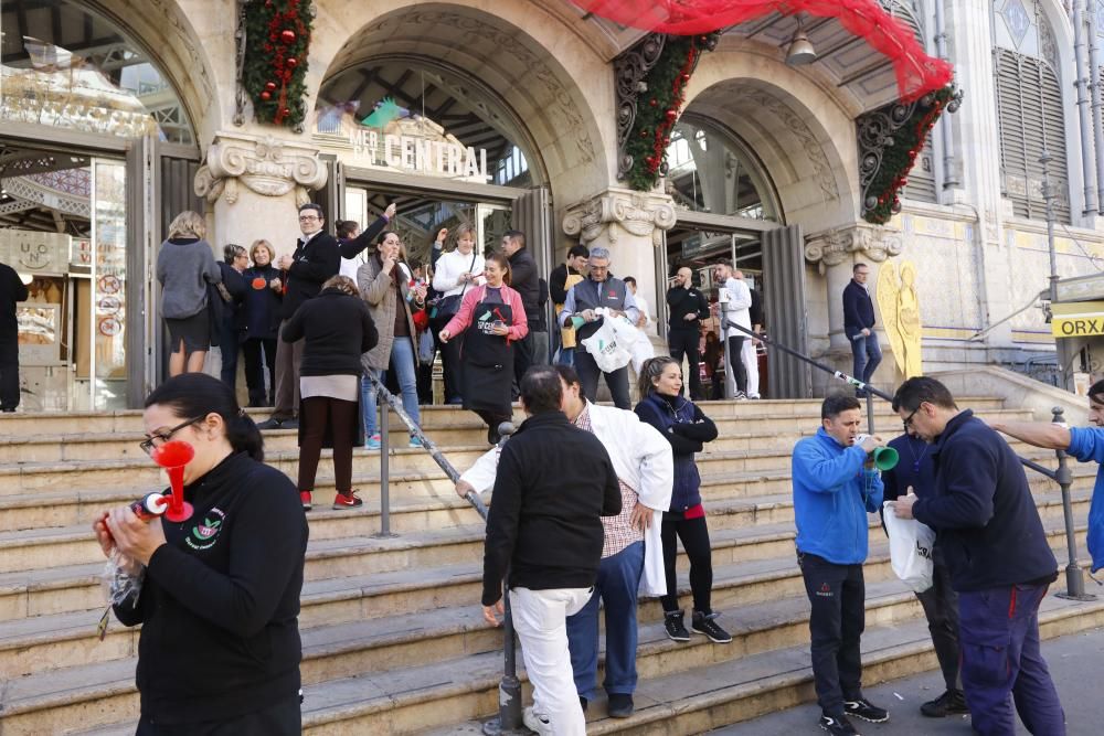 Protesta de los comerciantes del Mercado Central