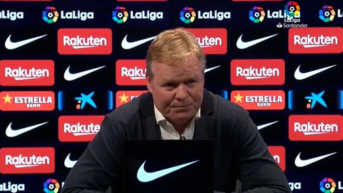 Koeman, en rueda de prensa