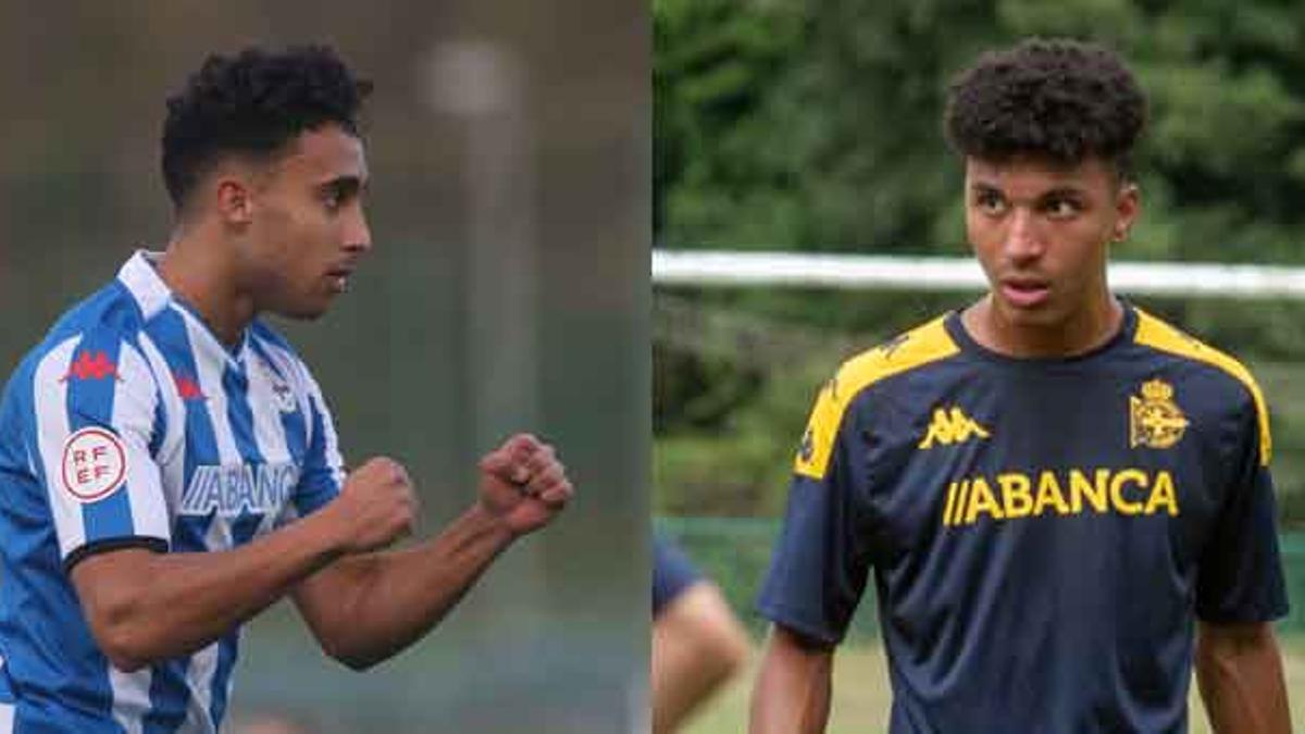 Álex Delgado celebra su gol al Celta y José Rey se entrena este verano con el Juvenil A. | // IAGO LÓPEZ// CASTELEIRO/ROLLER AGENCIA