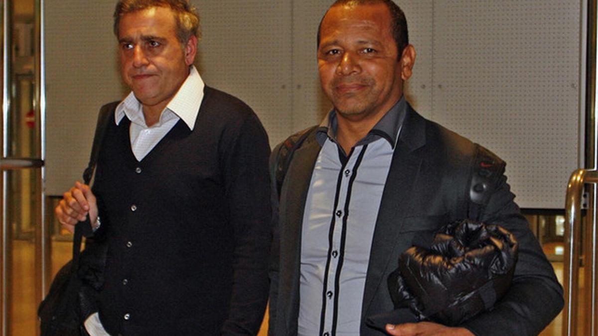 André Cury, junto al padre de Neymar en una foto de archivo