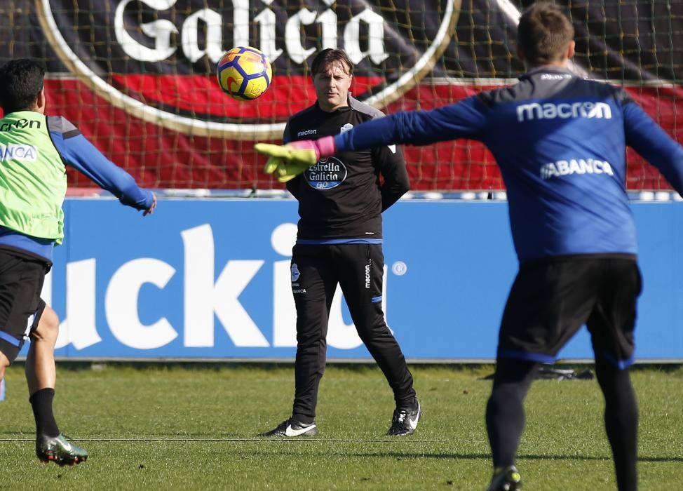 Último entrenamiento antes del Dépor-LasPalmas