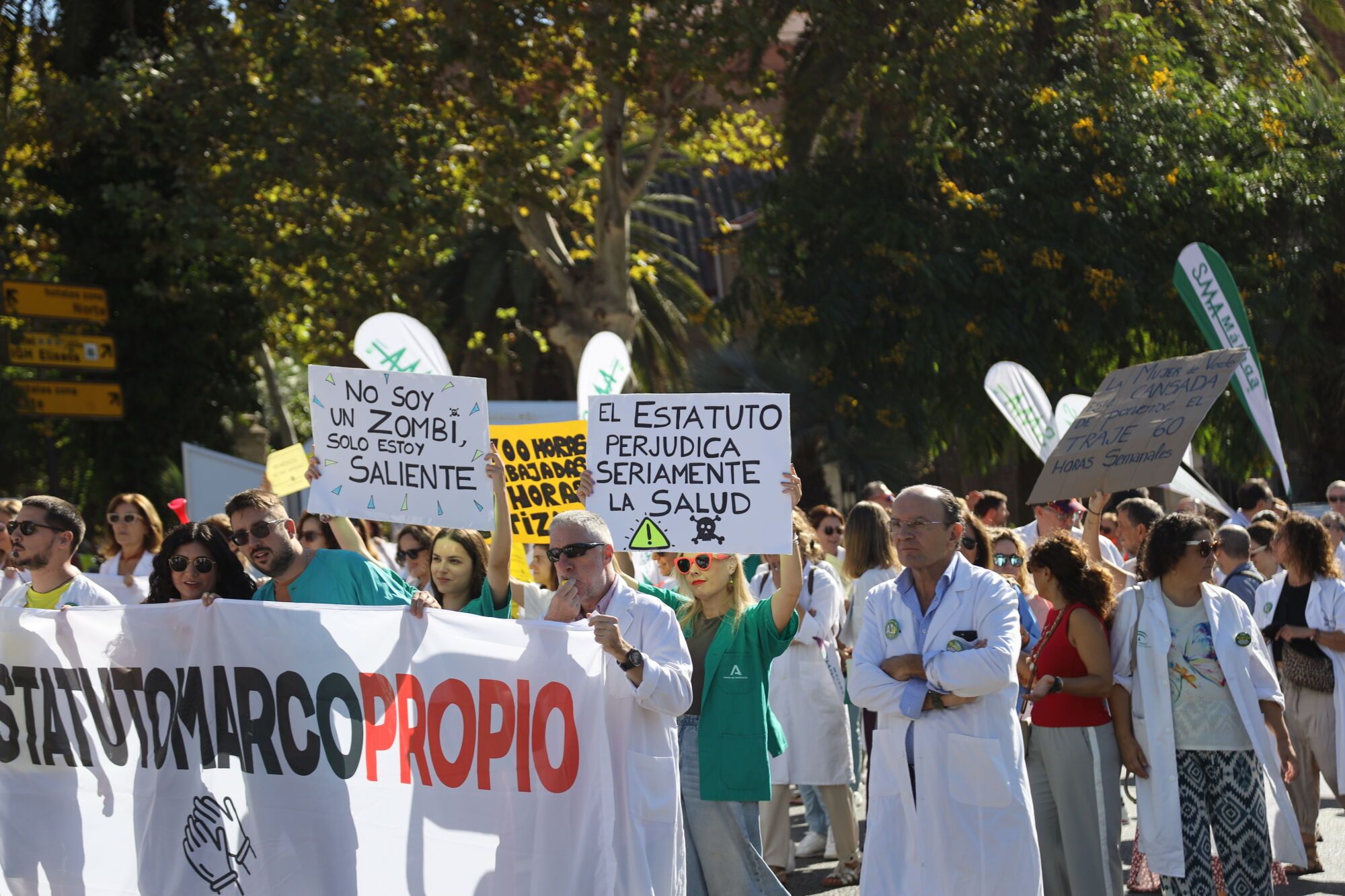 MLG 03-10-2025 Manifestación de la sanidad pública en Málaga.
