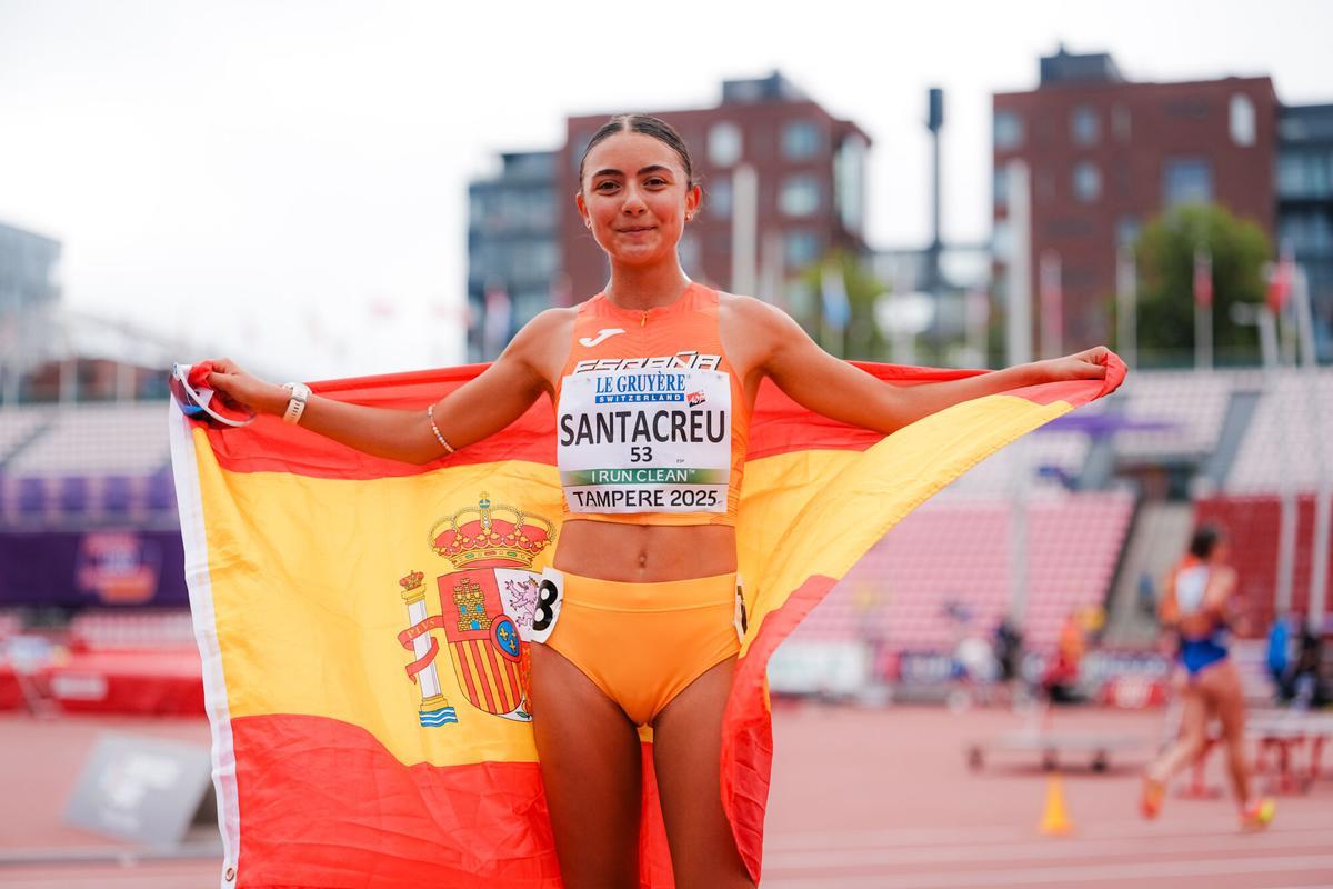 La española Sofía Santacreu, estrella de la marcha