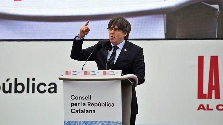 Puigdemont, en un acte a Perpinyà el febrer passat.