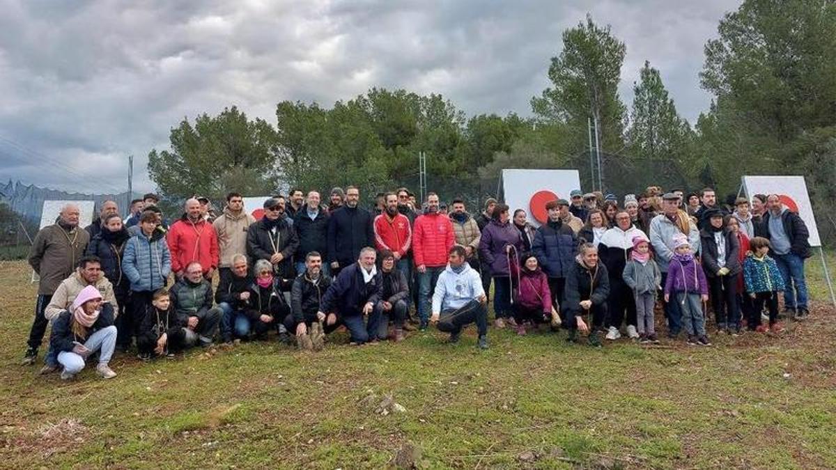 Foto inauguración del campo tir de fona en el Polígono Can Valero