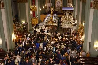 La lluvia impide a la Cofradía del Resucitado sacar su procesión por las calles de Cartagena