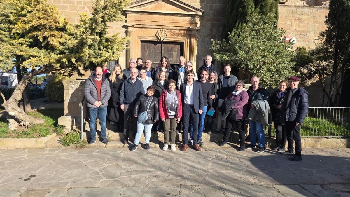 Foto de família de Junts pel Solsonès en el dinar de Nadal