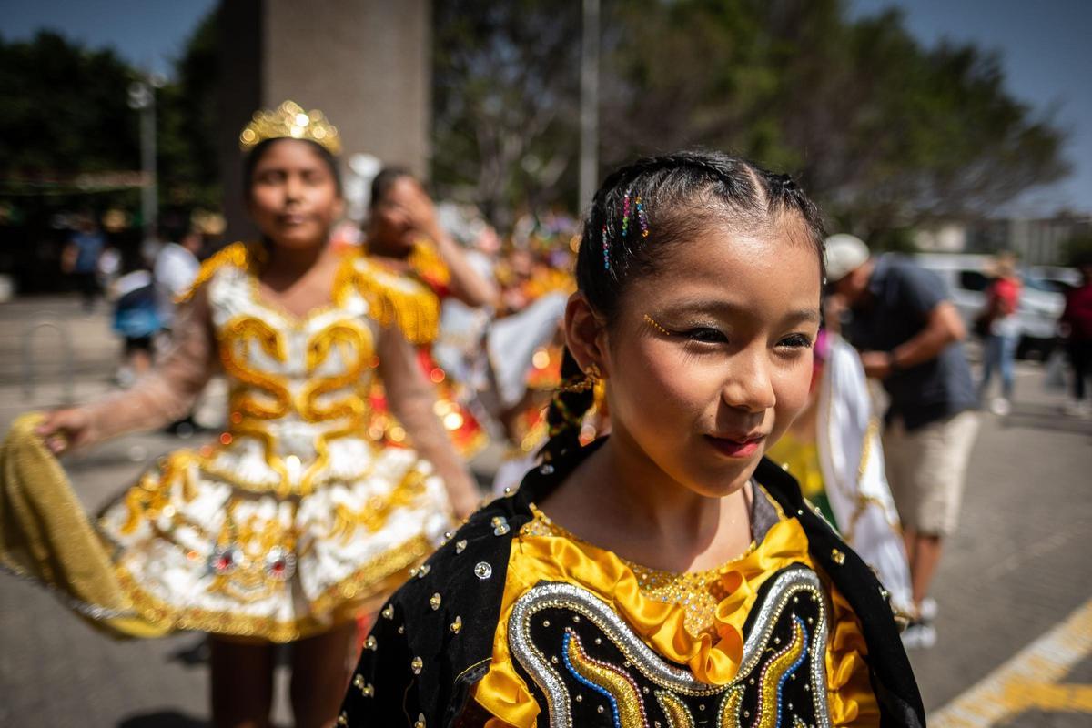 Fiesta de la virgen de Copacabana de la comunidad boliviana en Tenerife