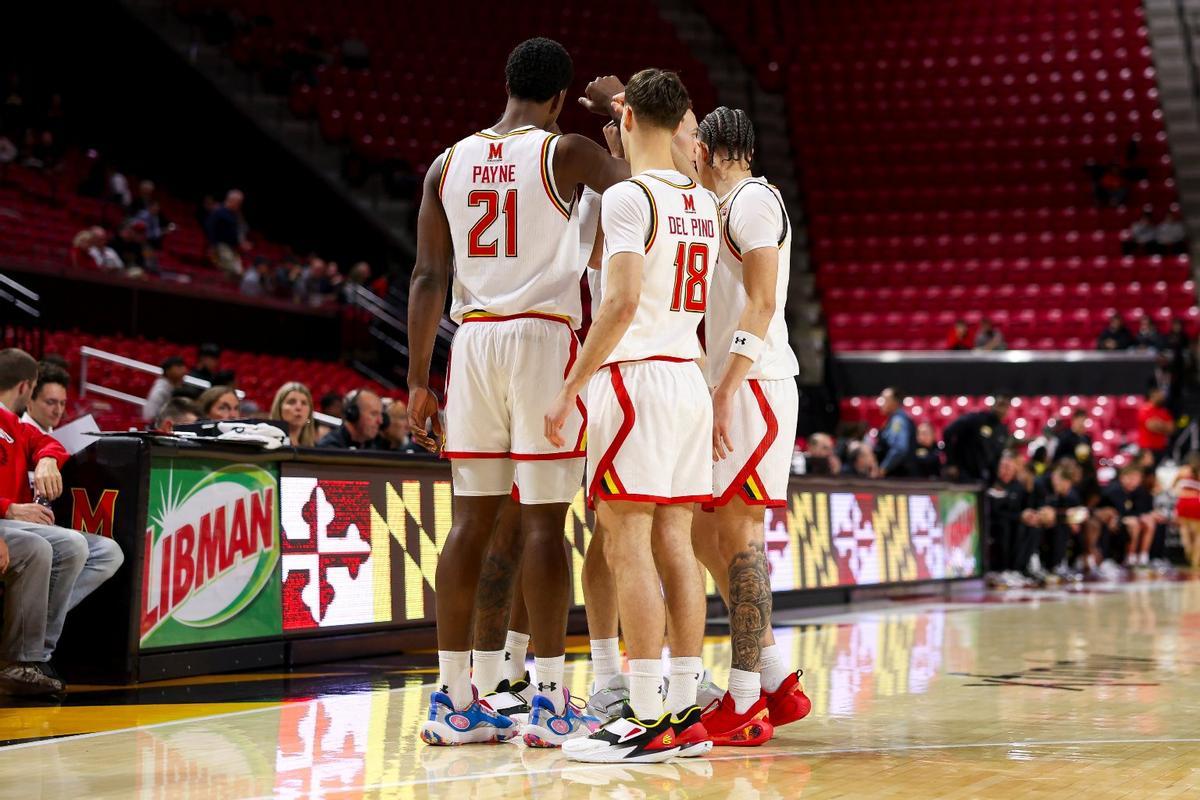 Del Pino, durante un tiempo muerto.