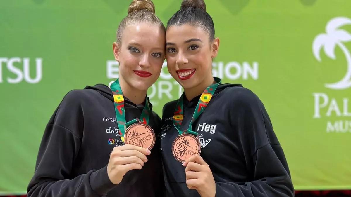 Patricia Pérez Fos y Mireia Martínez López son las dos deportistas de la Comunidad Valenciana integrantes del conjunto español de gimnasia rítmica que competirá en los Juegos Olímpicos de París 2024.