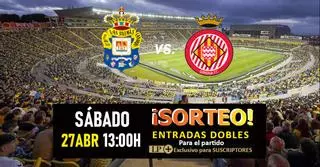 ¡Gana entradas dobles para el partido UD Las Palmas vs. Girona con LA PROVINCIA!