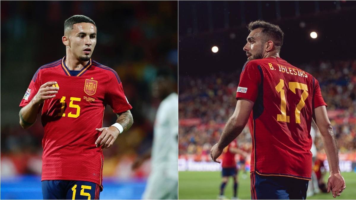 Borja Iglesias y Yeremy Pino, sustituyen en la selección a Gerard Moreno y Pedri