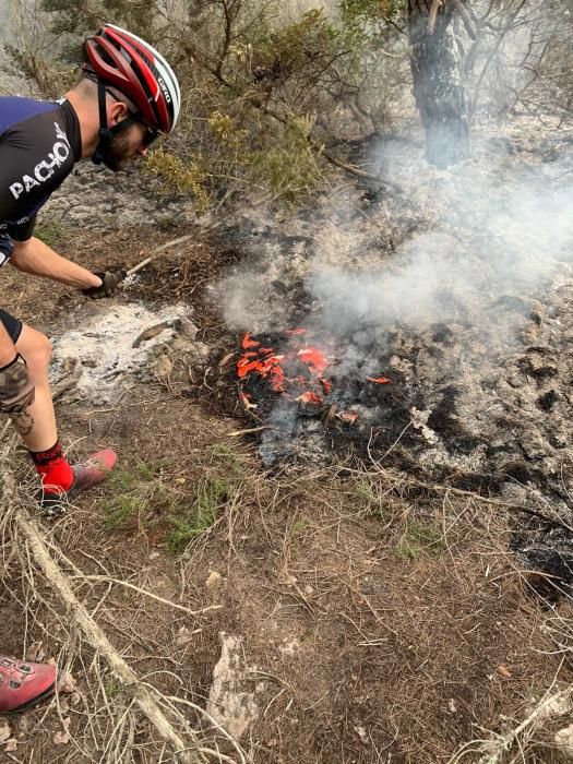 Extinguido el incendio en la Mola de Formentera.