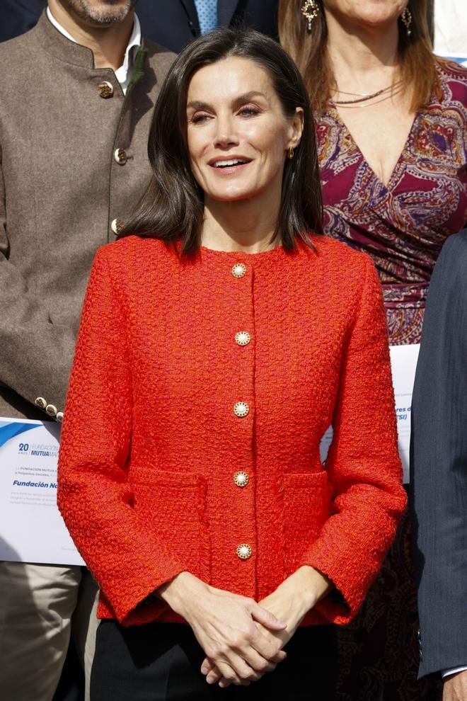 La reina Letizia estrena una chaqueta de Alma by APRAM