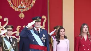 Así ha sido el izado de la bandera durante la celebración del día de la Hispanidad