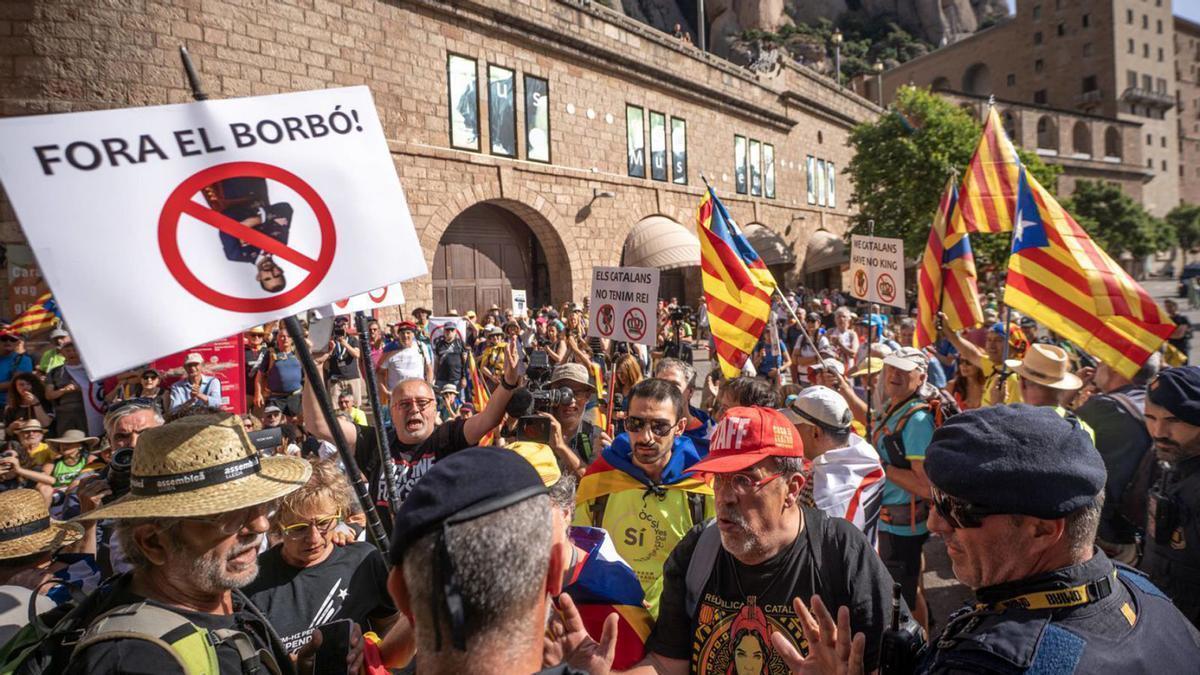 La ANC convoca protestas contra el Rey en Montserrat