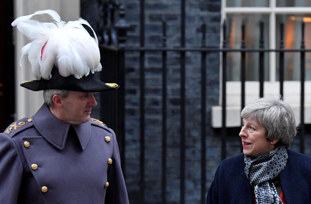 Britain's PM May meets Japan's PM Abe