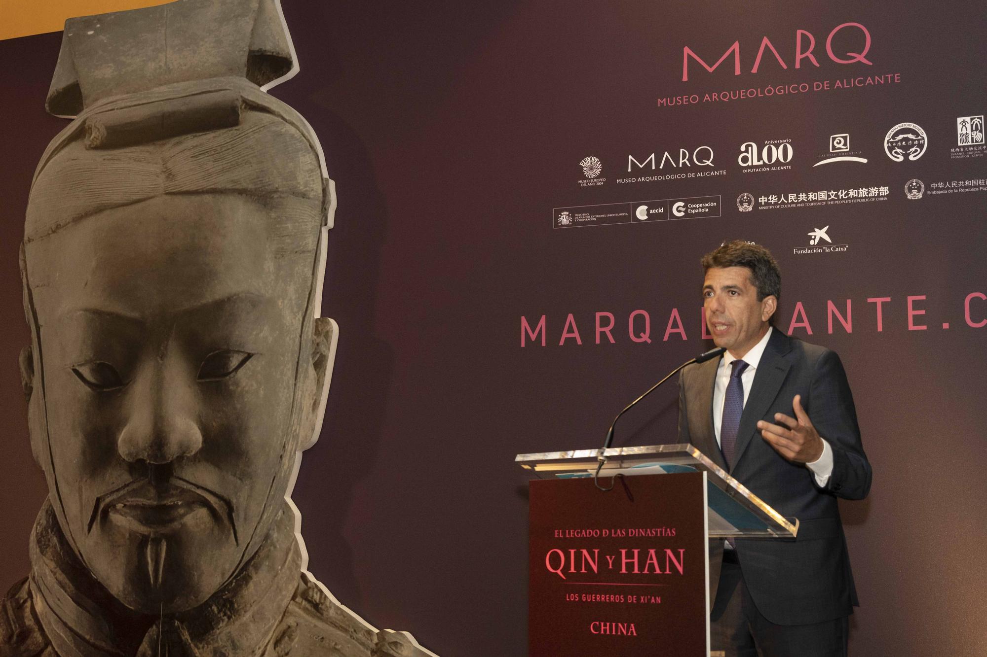 La inauguración de la exposición El legado de las dinastías Qin y Han. Los guerreros de Xian