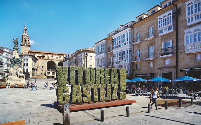 Plaza de la Virgen Blanca, en Vitoria