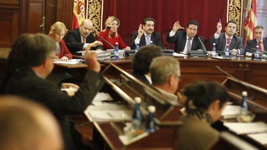 Sesión plenaria de la Diputación de Castelló.