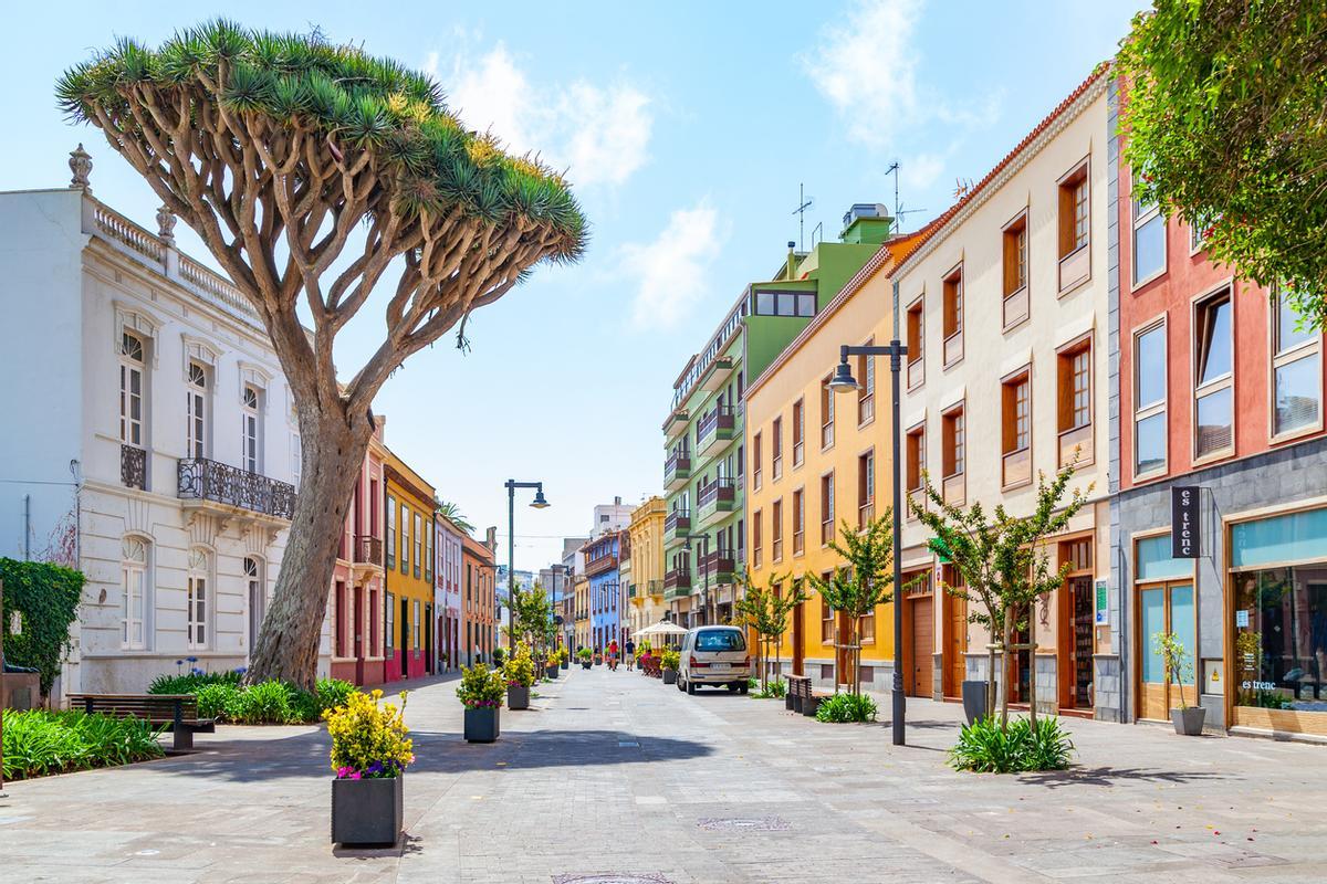 La calle de San Agustín en San Cristóbal de La Laguna