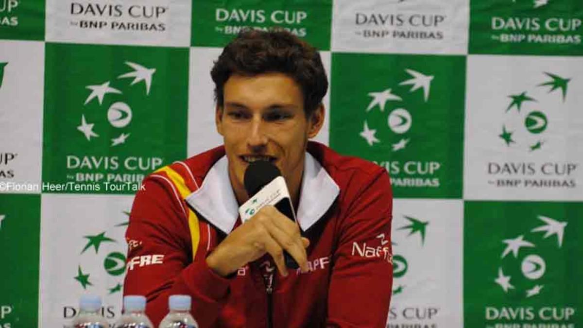 Pablo Carreño, jugador del equipo español de la Davis