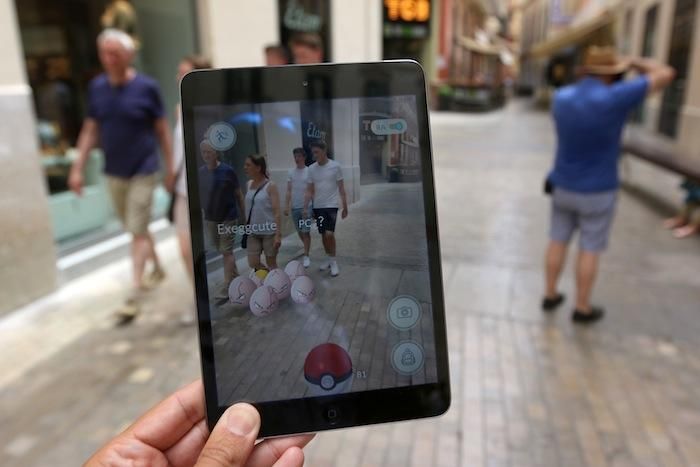 Capturando Pokemons en el centro de Málaga