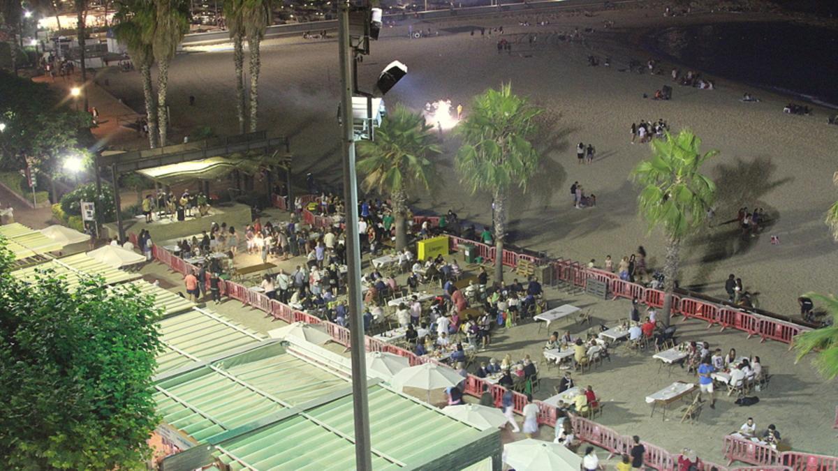 Blanes ha recuperat la Revetlla de Sant Joan amb una Festa Popular al Passeig de Mar