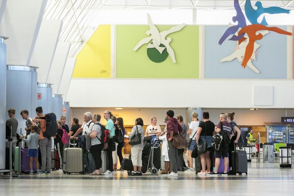 Operación salida de agosto en el aeropuerto de Gran Canaria