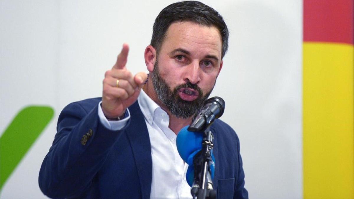 El líder de Vox, Santiago Abascal.