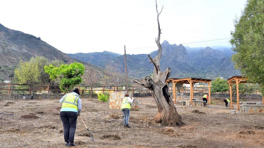 Once personas se incorporan para tareas de limpieza en zonas rurales