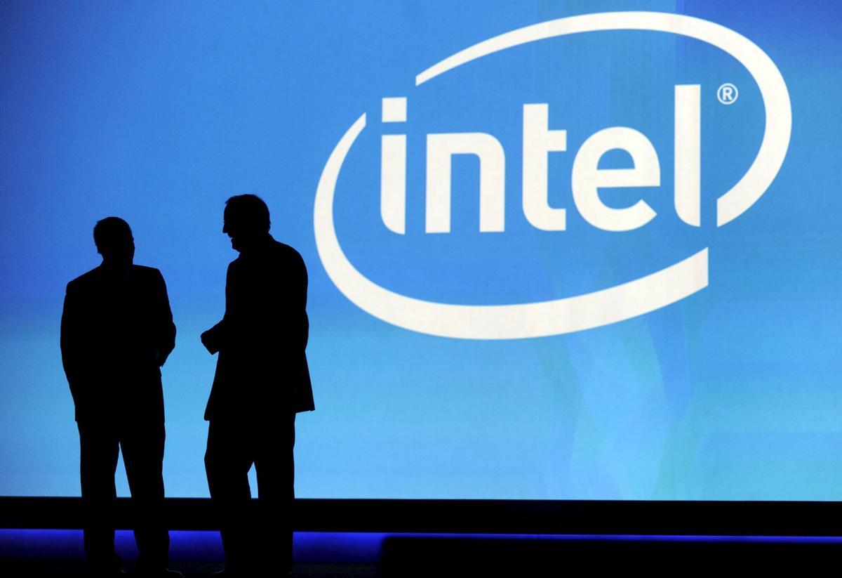 Logotipo antiguo de Intel.