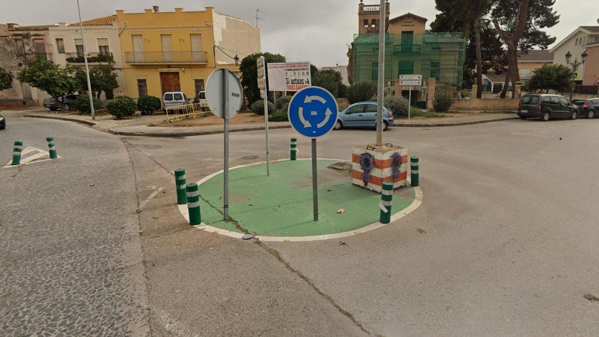 Zona donde se proyecta la glorieta de acceso a Moncada