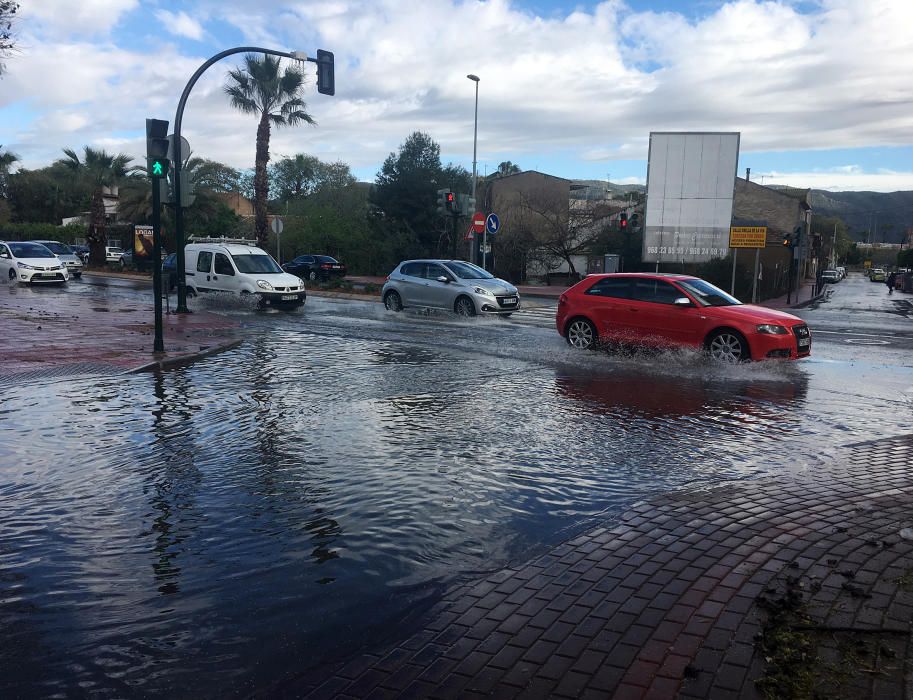 El temporal de lluvia causa estragos en la Región de Murcia