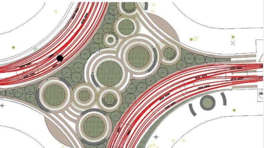 Con la &quot;no rotonda&quot;, desaparece el cruce de tráfico y los peatones tendrán prioridad.