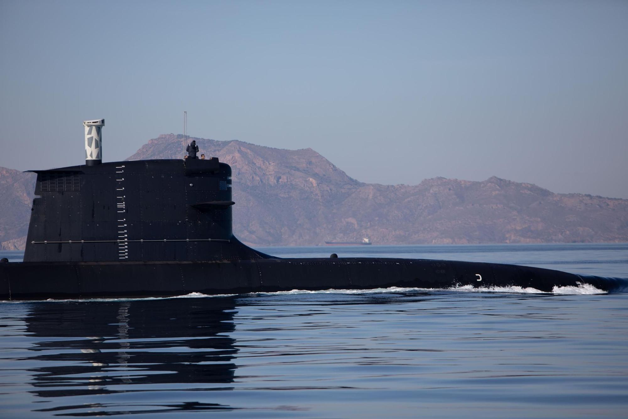 Últimas pruebas del submarino S-81 en Cartagena