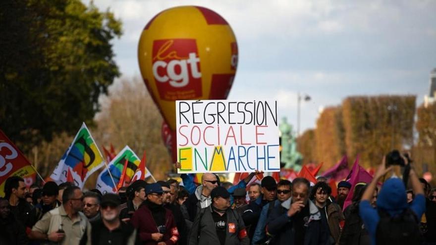 La protesta contra la reforma laboral de Macron pierde fuelle