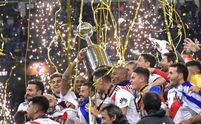 La celebración del título de River Plate