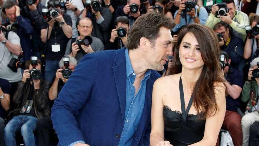 Javier Bardem y Penélope Cruz, en Cannes.