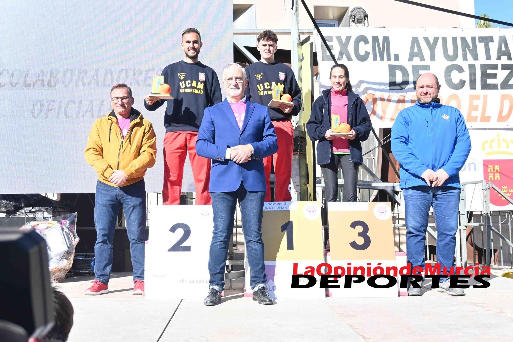 FOTOS: Podio de la Media maratón de Cieza