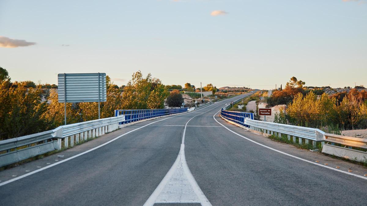 Un tramo de la carretera CV-622