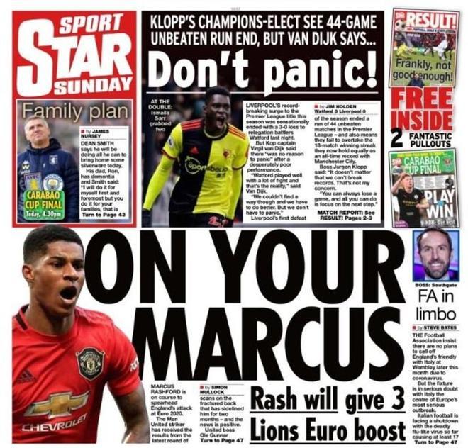 Esta es la portada de Star Sport  del domingo 1 de marzo