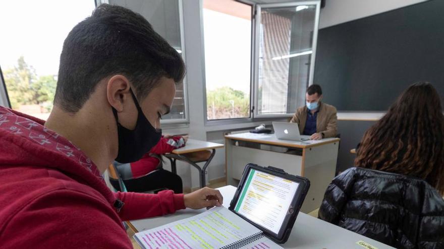 Una clase de secundaria en Murcia.