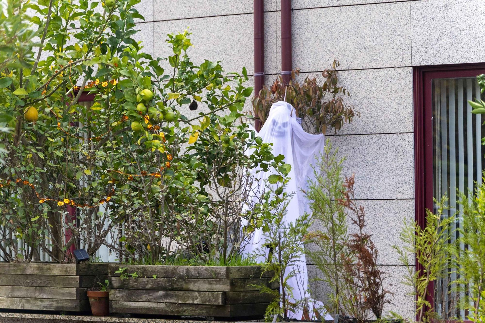 Decoración de Halloween en casas de Santiago