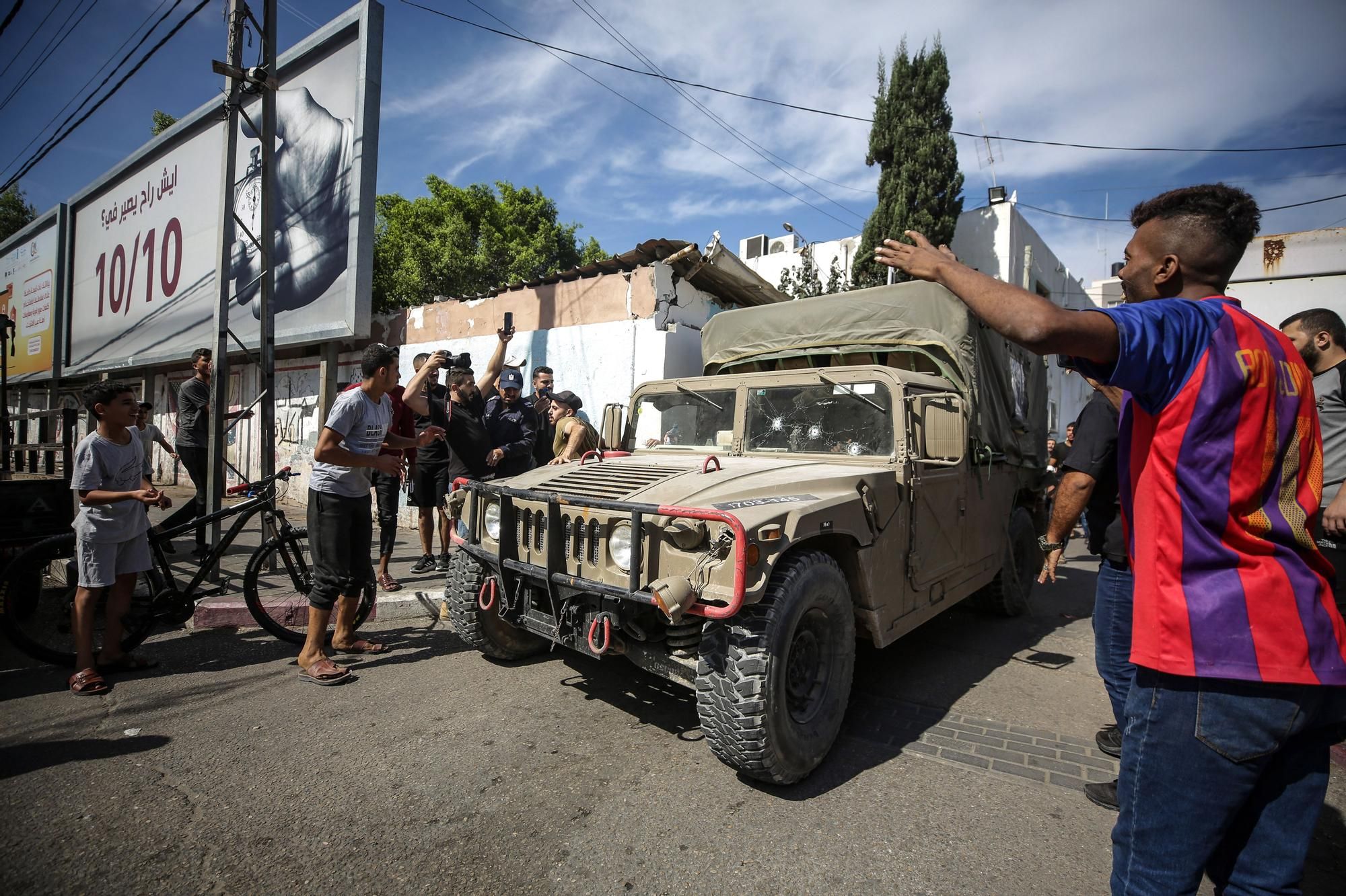 Las imágenes del ataque desde Gaza a Israel